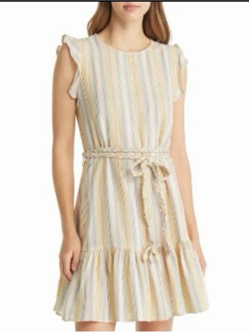 Marine Layer Laney Striped Tiered Dress